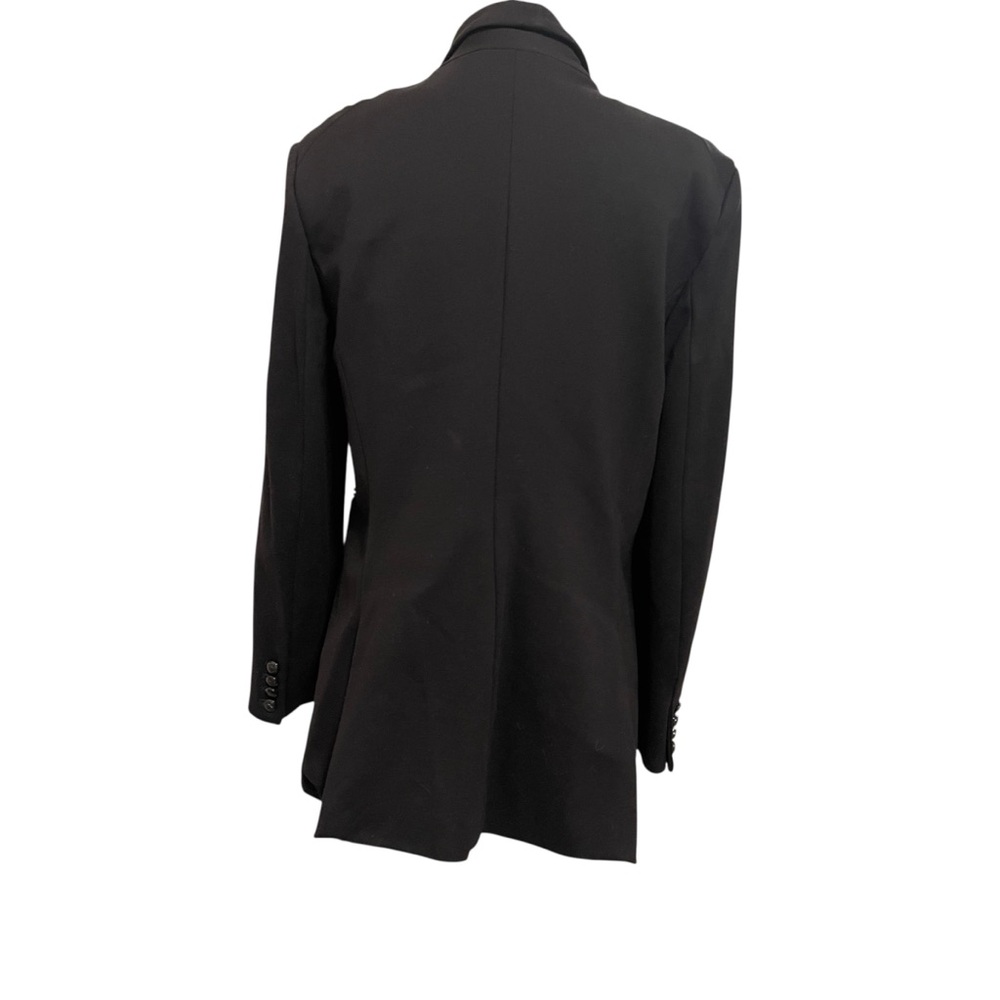 ❤️ T. Tahari Black Ponte Tailcoat Military Style Blazer - Picture 6 of 9